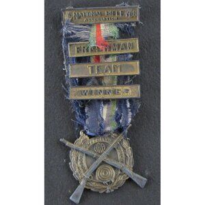 Vintage 1936 NRA Naval Academy 1st Place Freshman Team Shooting Medal
